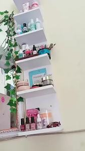 HARBOX Wall Mounted Shelf Hanging Bookshelf Wall Cabinet Hanging Wooden Wooden Shelf Forwall Shelf Organizer