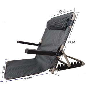 Adjustable Folding Bed Backrest Chair Lazy Sofa Recliner Elderly Bedroom Furniture Back Support Frame Chair Modern Simple Style