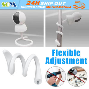 Home Security Camera Bracket Clip Mount Strong Plasticity Baby Monitor Camera IP Security Cam Holder Indoor Multifunction Camera Holder Stand M-i Camera Head Pro PTZ 2K Edition Bracket for Xiaomi Webcam Baby Monitor Mount on Bed Cradle