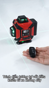 Máy bắn laser 16 tiamáy cân bằng laser 4D -tự động cân bằng 3° ±1°điều khiển từ xa/app