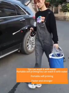 Santino 988VF Waterjet Jet Car Wash Air Tekanan Tinggi Tanpa Wayar Tanpa Wayar Pembersih Mudah Alih Meriam Mesin Cuci Kereta Taman/Ladang/Floortile Mesin Basuh penyembur Pegang Tangan Basuh Cordless Electric Water Sprayer High-Pressure Car Washing Machine
