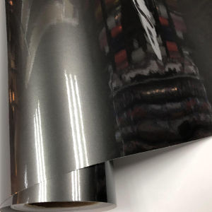 GLOSS METALLIC Gunmetal ไวนิล Wrap Candy สีเทาเงารถสติกเกอร์ฟิล์ม Air Bubble Auto รถจักรยานยนต์ห่อครอบคลุมฟอยล์