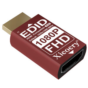 HDMI EDID Emulator 1920×1080 60Hz Wide-Resolution Dummy HDMI Plug EDID Display Adapter for Remote Desktop Multi-Monitor Serve