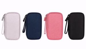 Du lịch Cáp tổ chức Túi điện tử phụ kiện mang theo trường hợp di động không thấm nước hai lớp tất cả-trong-một túi lưu trữ cho dây sạc điện thoại tai ng