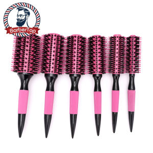 Nylon Bristle Hair Style Comb Aluminum Tube Professional Hair Modeling Tools