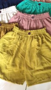 Celana Hotpants Santai Cringkle Air flow Polos Airflow Pendek