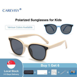 CAREVISY Stylish Polarized Sunglasses Kids UV400 Protection Anti Glare Hiking Travelling Outdoor Sunglasses for Kids