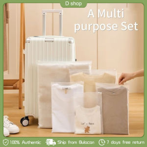 10PCS Travel Storage Bags Packaging for Clothing Waterproof Dustproof Plastic Zipper Bags