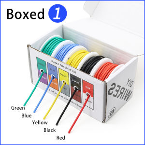 Boxed Kit Heat Resistant Flexible Silicone Wire 30/28/26/24/22/20/18/16 AWG Soft Stranded Electrical Cable Tinned Copper Wires