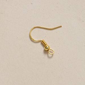 Copper Plating 18K Gold Color Protection 2.0 Ball Copper Ear Hook Accessories DIY Ear Rings Earrings Handmade Material