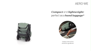 Chicco Aero-We Stroller Baby Cabin Light Weight Compact Size Aero We Trolley Bayi