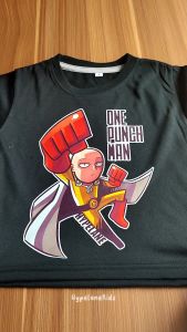 Baju Kaos Distro Anak Laki-laki Karakter Anime Saitama Keren Import 1 - 10 Tahun - Hypelane - DTF