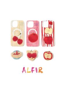 Alfir Grid Fruit Magnetic Phone Case with Stand Beautiful Easy to Use  Colors Summer Soft Shell Compatible with  17p