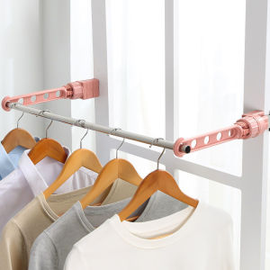 Thai Pioneers ราวตากผ้าล๊อคกับกรอบหน้าต่างติดตั้งง่าย