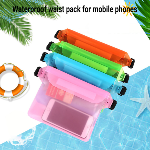 🔥Shipping from Philippines🔥Large mobile phone waterproof bag rafting outdoor swimming diagonal waterproof waist bag PVC sealed transparent touch screen