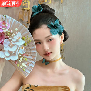 Vòng Tai Đinh Chải Tóc Xanh Giả Hoa Cho Cô Dâu Trang Phục Truyền Thống Trung Quốc Trang Phục Cưới Trang Phục Cung Đình