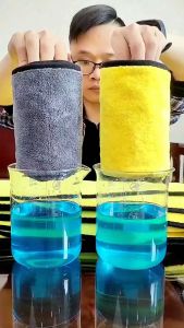 Kain Lap Mobil Microfiber 30x30 Warna Kuning Abu: Serba Bisa & Universal