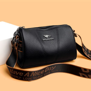 กระเป๋าสะพายข้างหนังวัวทรงหมอน กระเป๋าสะพายข้างหนังนิ่มแบบสะพายไหล่ข้างเดียว กระเป๋าสะพายข้างแบบยาวสำหรับผู้หญิง กระเป๋าสะพายข้างแบบลำลอง