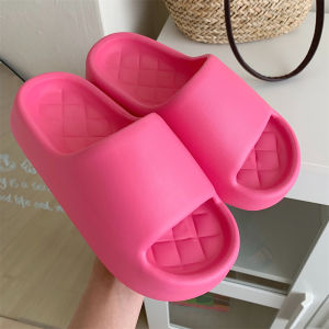 Cute Bear Slippers Indoor Anti-Slip Bathing Soft EVA Couples Summer Sandals Men Women Cartoon Style Home Comfortable Slippers