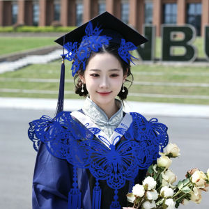 HUANGLISHI | Intangible Cultural Heritage Blue and White Porcelain Paper Cutting Yunjian Decorative Prop