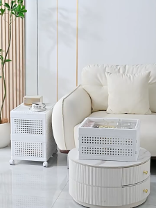 Collapsible Stackable plastic storage box Durable laundry basket with optional wheels or cover basket-SG ready stock