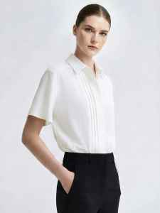AMII | Elegant Summer Office Lady Asymmetric Sleeve Chiffon Shirt