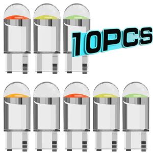 10 Chiếc Bóng Đèn Pha Lê LED T10 Đèn Tích Hợp Tín Hiệu COB Xe Hơi Đèn Biển Số Hình Nêm Đèn Báo Hình Vòm Đèn Đọc Sách Đèn Biển Số 12V 7 Màu
