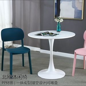 🌟 Astro 🌟 เทรนเก้าอี้พลาสติก ราคาถูก เก้าอี้มินิมอล เก้าอี้นั่งทำงาน เก้าอี้มีพนักพิง เก้าอี้คาเฟ่ เก้าอี้สไตล์โมเดิร์น พนักพิงทรงวงรีโค้ง