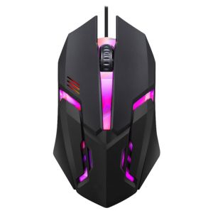 YOUYUEPIN Universal Wired Optical Mouse 1200 DPI 3 Keys Plug And Play USB Mouse For Laptop PC Gamer Colorful Breathing Light Durable 1.35m Line Length