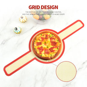 1Pcs Platinum Silicone Bread Baking Mat with Long Handle for Dough Transfer Kitchen Tools for Dutch Oven