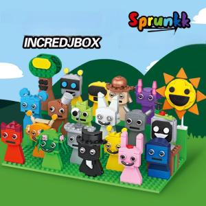 20 in 1 Sprunki Toys Building Set Compatible with 926 Pcs Sprunki Action Figures Roles Building Brick for Fans Kids Adults