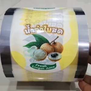 {เกรด A ชนิดเจาะง่าย ขนาด 2000 ดวง} ลายลำใย ฟิล์มฝาแก้วพลาสติก ม้วนฟิล์มซีลฝาแก้วชานมไข่มุก CupFilm