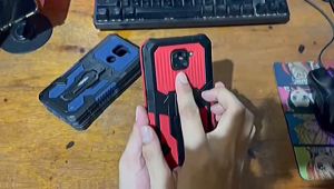 Case Untuk Oppo A95 4G New Casing Hp Kickstand Armor Belt Clip Terbaru