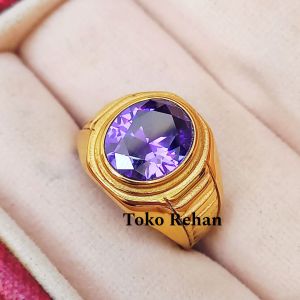 Cincin Batu Kecubung Size Kantoran