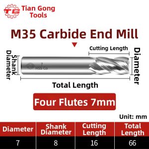 TG | Cobalt High-Speed Steel Stainless Steel Milling Cutter