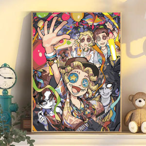 Bandai | Oil Painting Anime Figure Detective Conan Kaito Kid By Numbers Modern Wall Decor for Living Room Bedroom Perfect Gift No Frame