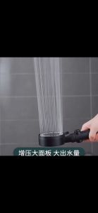 SUS304 Shower Set with Faucet 4 in 1 Black Shower Head Set 5 Speed Booster Shower with Hose and Bracket