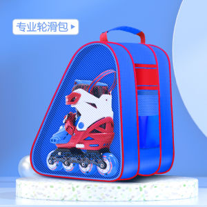 กระเป๋าใส่รองเท้าสเก็ตบอร์ด Disney ความจุขนาดใหญ่ กระเป๋าสะพายไหล่แบบคู่สำหรับเด็ก เสื้อผ้ากีฬาและวัสดุสำหรับผู้ที่มีความกระตือรือร้น