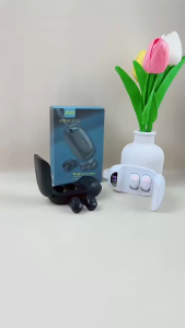JS25 TWS Bluetooth Wireless Earbuds Digital Display Bass Stereo Sentuh Otomatis Canggih