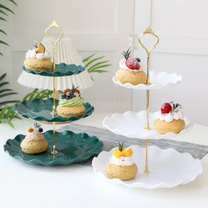 Plastic Wedding Cake Stand Sweet Dessert Display Tray Birthday Party Decoration Ornament Nordic Styleened Small Design