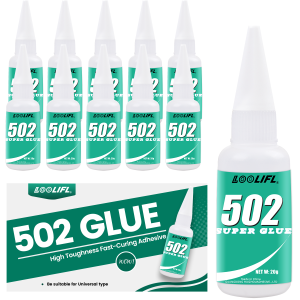 Strong Adhesive Welding Glue 502 Glue Quick-Drying in Three Seconds Transparent Office Glue Fast-Drying Strong Suitable for Various Material Surfaces: Plastic Glass Acrylic Metal
