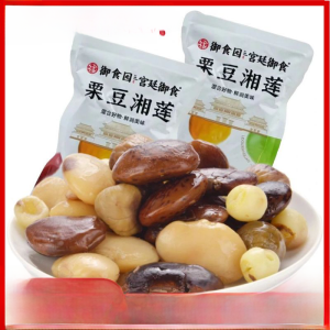 Specialties of Beijing Royal Food Garden Chestnut Bean Hunan Lotus Seeds 500G Shell Chestnut White Kidney Beans Big Black Bean Sweet Lotus Seed Snack Snack