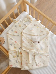 ANYOUBI | Pure Cotton Muslin Baby Swaddle Newborn Babies Anti Startle Thin