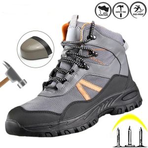 Banchugw 2025 Hot Safety Shoes Static-Free Anti-Fatigue Winter Boots Work Industrial Shoe Steel Toe Kevlar For Men Shoes Sneakers