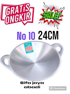 wajan kuali no 10 diameter 24cm/penggorengan alumunium