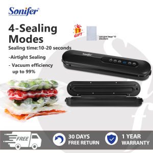 Sonifer Vacuum Sealer Food 4 Sealing Modes LED Display Electric Sealer For Family Kitchen Food Fresh Compressed Sealing Machine
