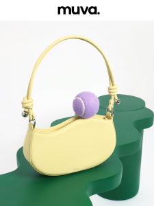 Muva Summer New Fashion Pea Bag Womens Leather Shoulder Bag High Quality Texture Genuine Cowhide Bag for Casual Use