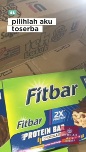 Fitbar PROTEIN BAR CHOCOLATE isi 12 - ( HARGA 1 DUS )