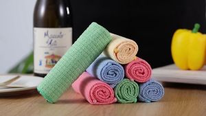 Khăn lau xe khăn lau bếp khăn lau bàn chất liệu Microfiber KKN cao cấp Hàn Quốc.