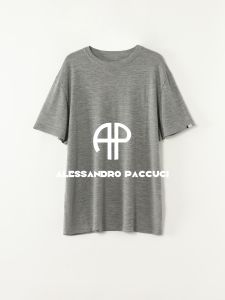 Casually Loose Short Sleeve Round Neck Sweater wool+cashmere